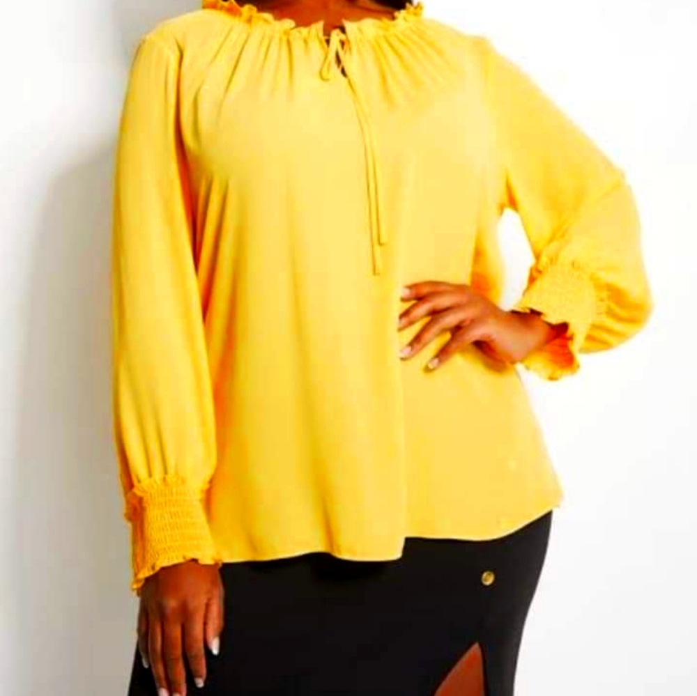 Yellow blouse